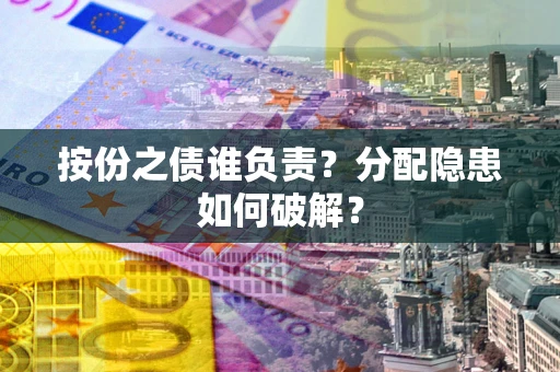 武汉按份之债谁负责？分配隐患如何破解？