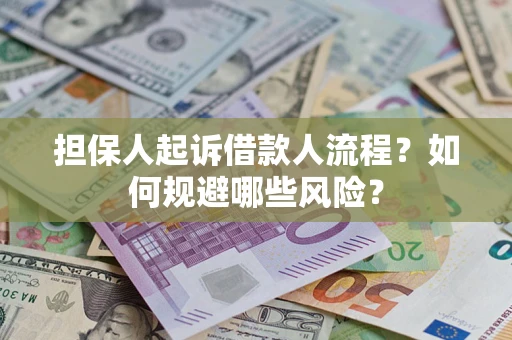 武汉担保人起诉借款人流程？如何规避哪些风险？