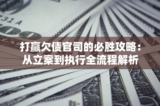 武汉打赢欠债官司的必胜攻略：从立案到执行全流程解析